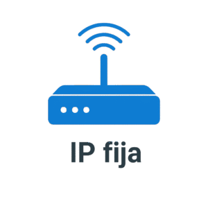 Conectividad para empresas con fibra de hasta 10 Gbps e IP fija Icono de router empresarial con fibra simétrica hasta 10 Gbps.